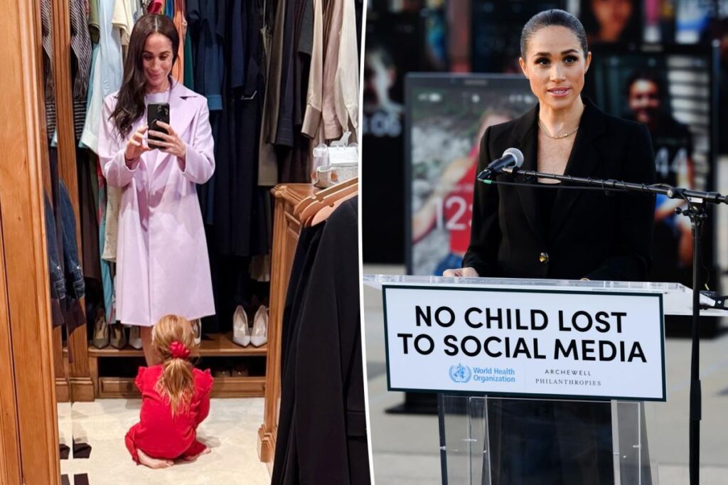 Meghan Markle ridiculed for ‘tone deaf’ photo of daughter Lilibet before cyber bullying speech