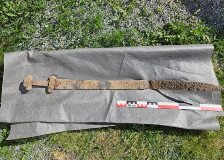 6-year-old boy finds 1,300-year-old sword on school field trip