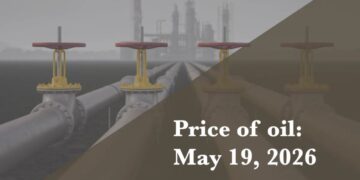 Current price of oil as of May 19, 2026
