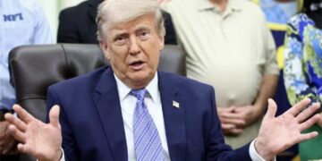 Questions raised as Trump fails to stand in Oval Office address