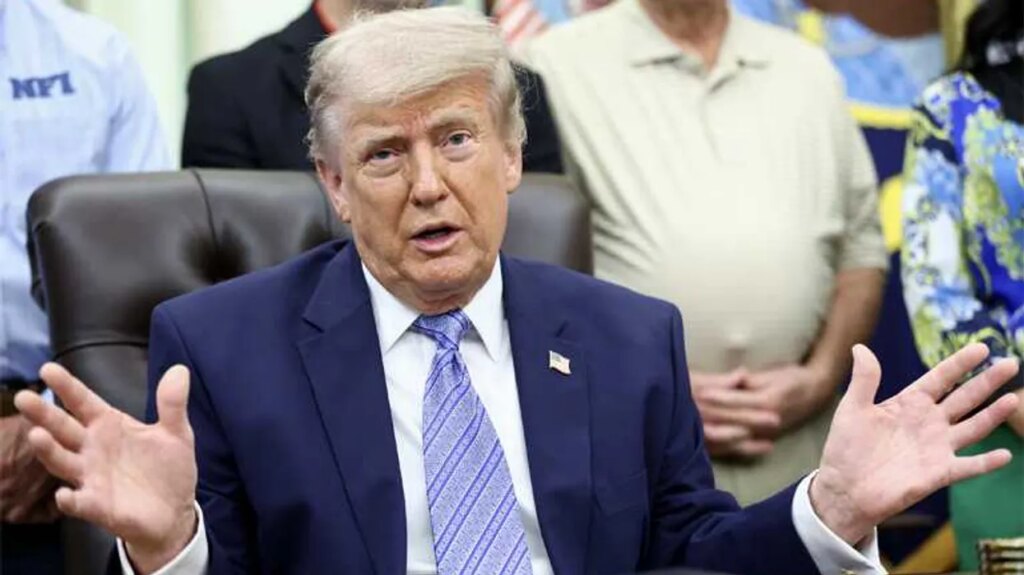 Questions raised as Trump fails to stand in Oval Office address