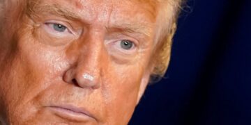 Trump offers wild excuse for snubbing own son’s wedding