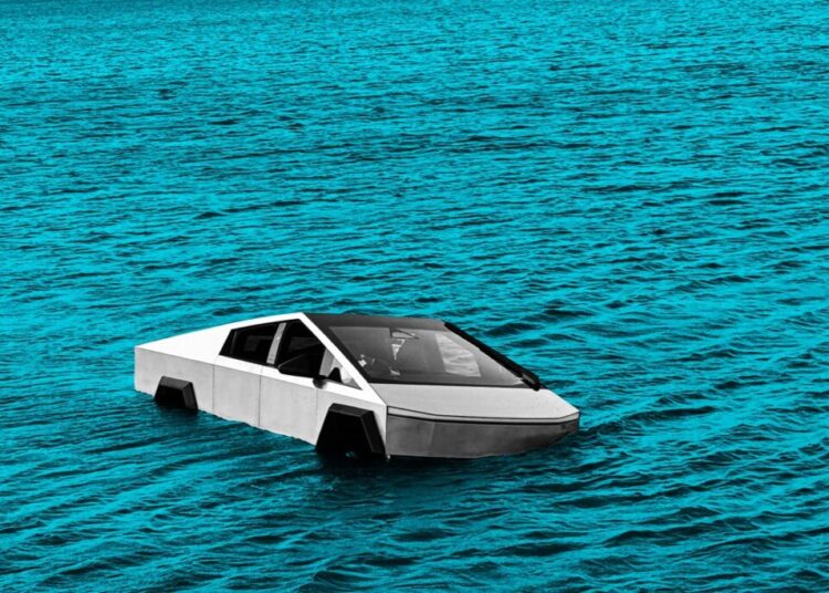 Man Drives Cybertruck Into Lake to Test Elon Musk’s “Boat” Claims, and It Went About as Well as You’d Guess