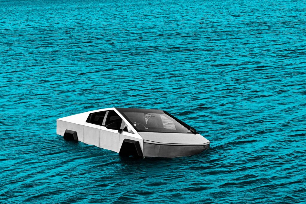 Man Drives Cybertruck Into Lake to Test Elon Musk’s “Boat” Claims, and It Went About as Well as You’d Guess