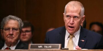Rebellious Republicans find voice in Trump apostate Thom Tillis: ‘stupid on stilts’ and a ‘payout for punks’