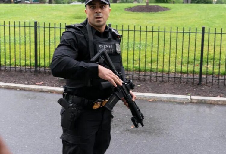 Law enforcement authorities are responding to reports of shots fired near White House while Trump was inside