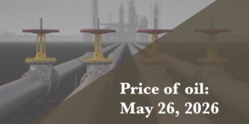 Current price of oil as of May 26, 2026