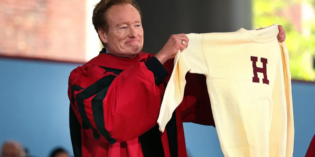 Conan O’Brien tells Harvard graduates to play down their $250K Ivy League degree—and instead embrace being humble and ‘bad at things’