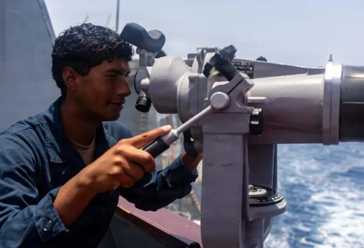 U.S. military fires missile into engine room of blockade runner after it ignored more than 20 warnings while trying to enter an Iranian port
