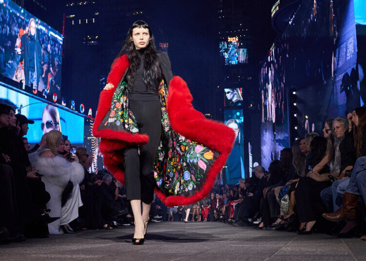 Gucci Got Tom Brady and Cindy Crawford to Strut Their Stuff in Times Square