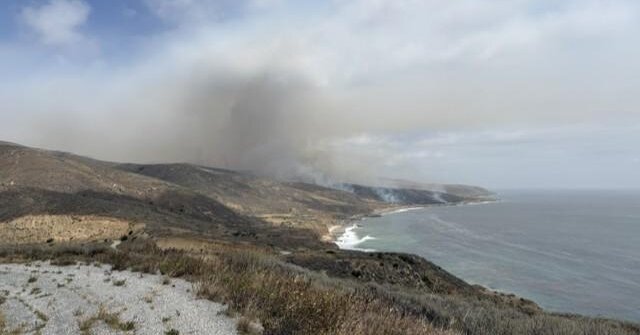 A Sailor Shot Distress Flares. Now a California Island Is Burning.