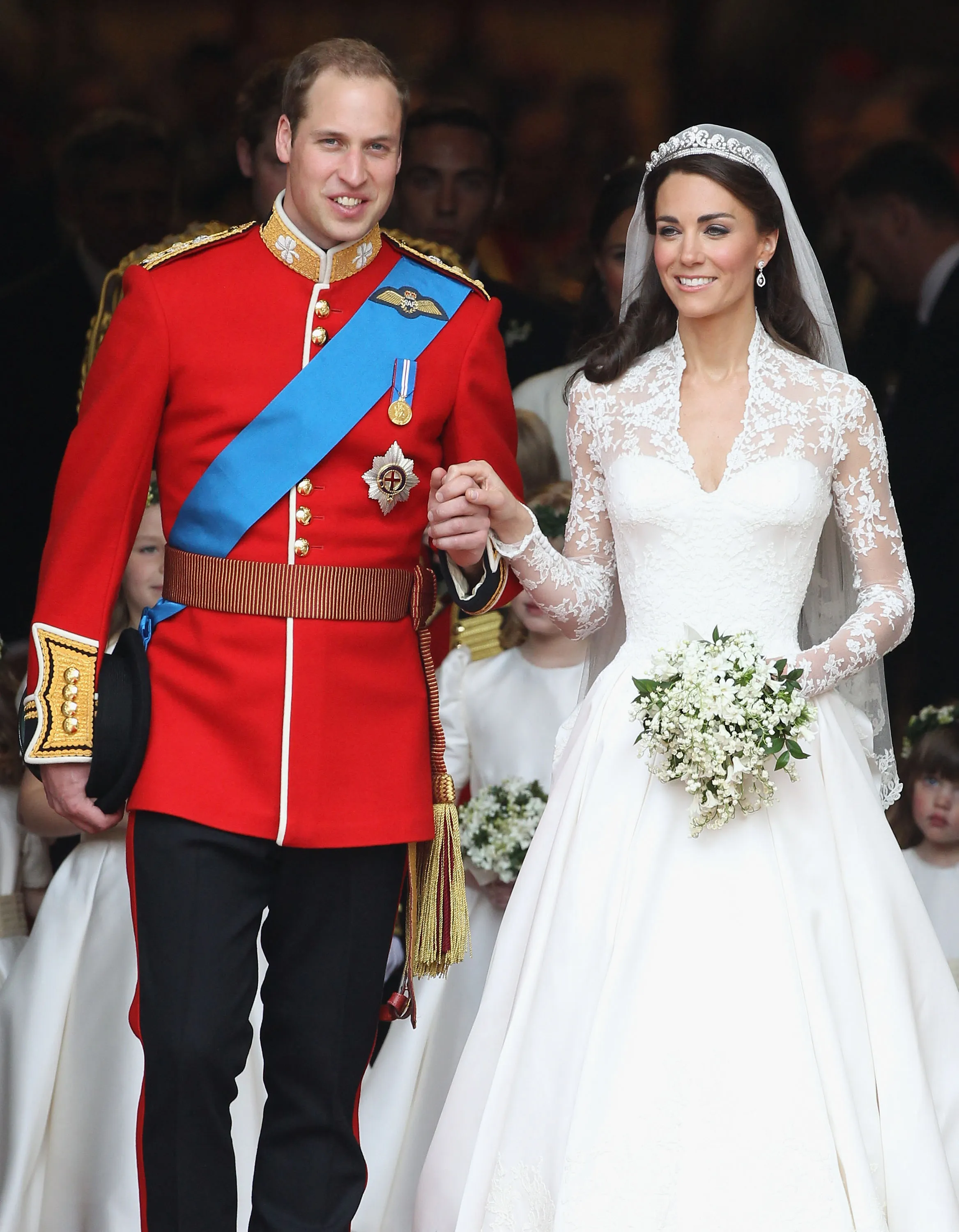 Prince William and Kate Middleton at their 2011 wedding