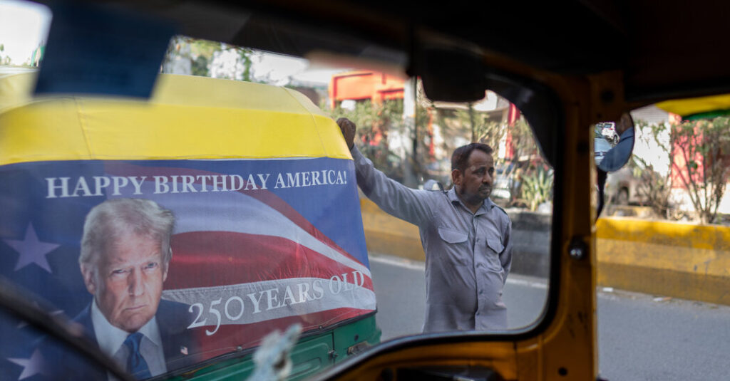 Trump’s Portrait Now Branded on Rickshaws in Delhi