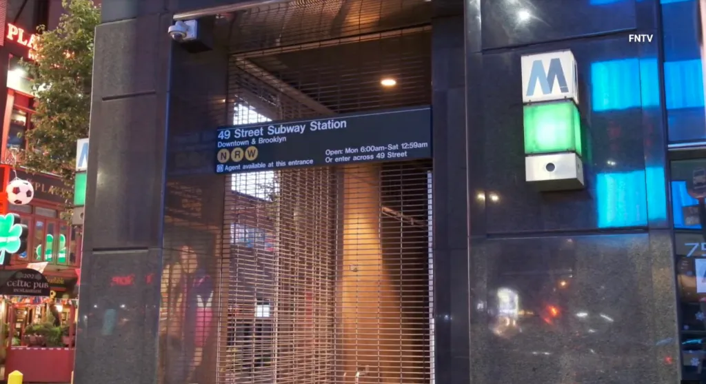 The 35-year-old victim was slashed just before 1 a.m. during a fight with a stranger at the 49th Street station, cops and sources said.