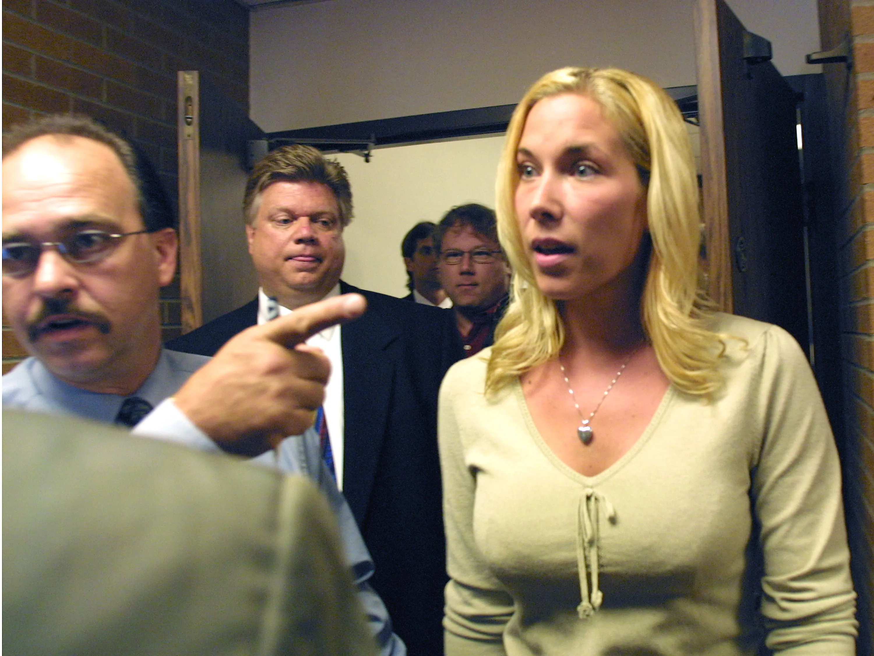 Kim Mathers, Eminem's ex-wife, leaves the courtroom of St. Clair Shores District Court July 1, 2003 in St. Clair Shores, Michigan 