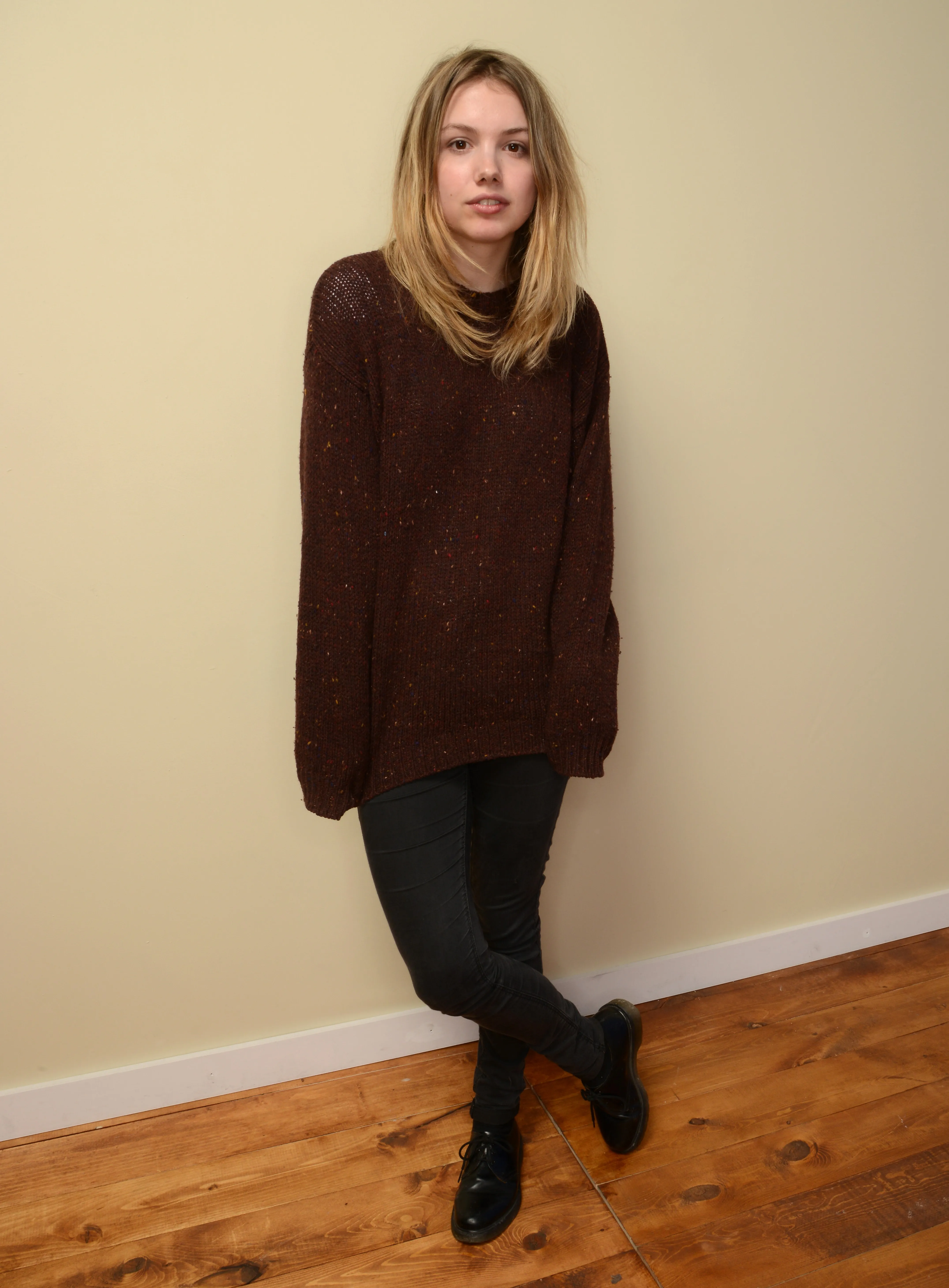 Actress Hannah Murray posing at the 2014 Sundance Film Festival.