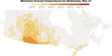 Heat Warnings Are Issued Across Canada’s Prairies
