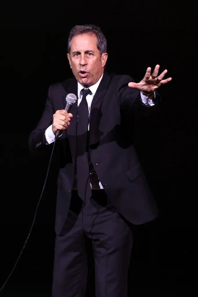 Jerry Seinfeld performing at the 2023 Good+Foundation 