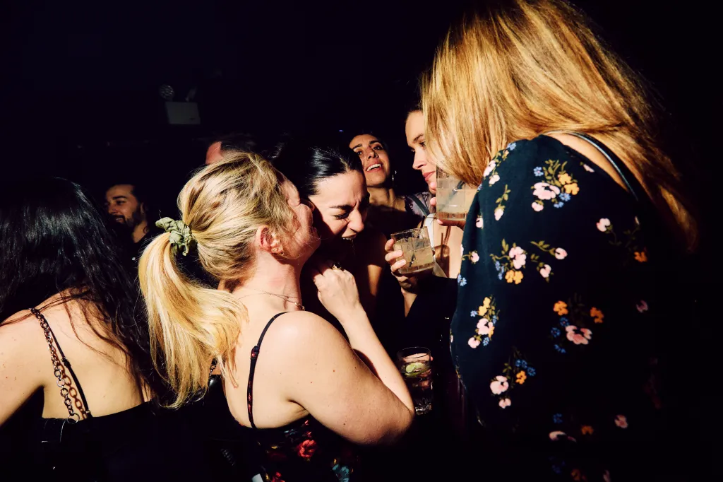 Partiers in NYC. 