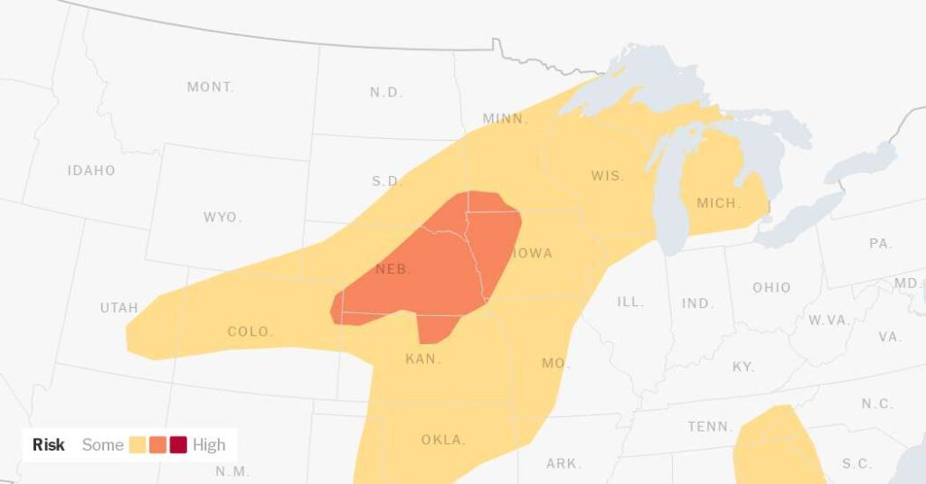 Powerful Storms, Hail and Tornadoes Forecast for Central U.S.