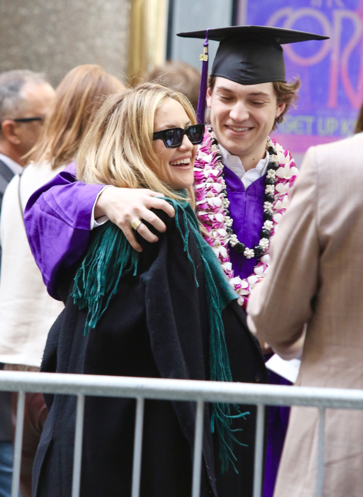 Kate Hudson and family celebrate their son Ryder NYU Graduation Class of 2026 Ceremony in Manhattanâs Radio City Music Hall.