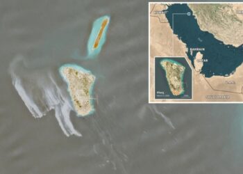 Oil spill uncovered off Iran’s central hub at Kharg Island, satellite photos show