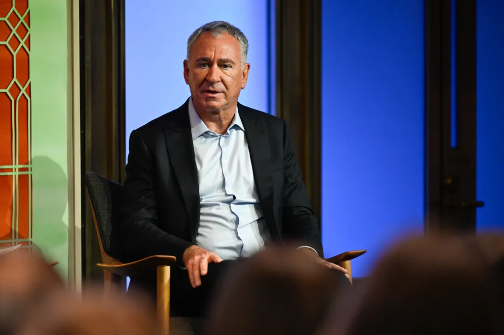 Ken Griffin, CEO of Citadel Advisors LLC, speaking at the Norges Bank Investment Management annual conference.