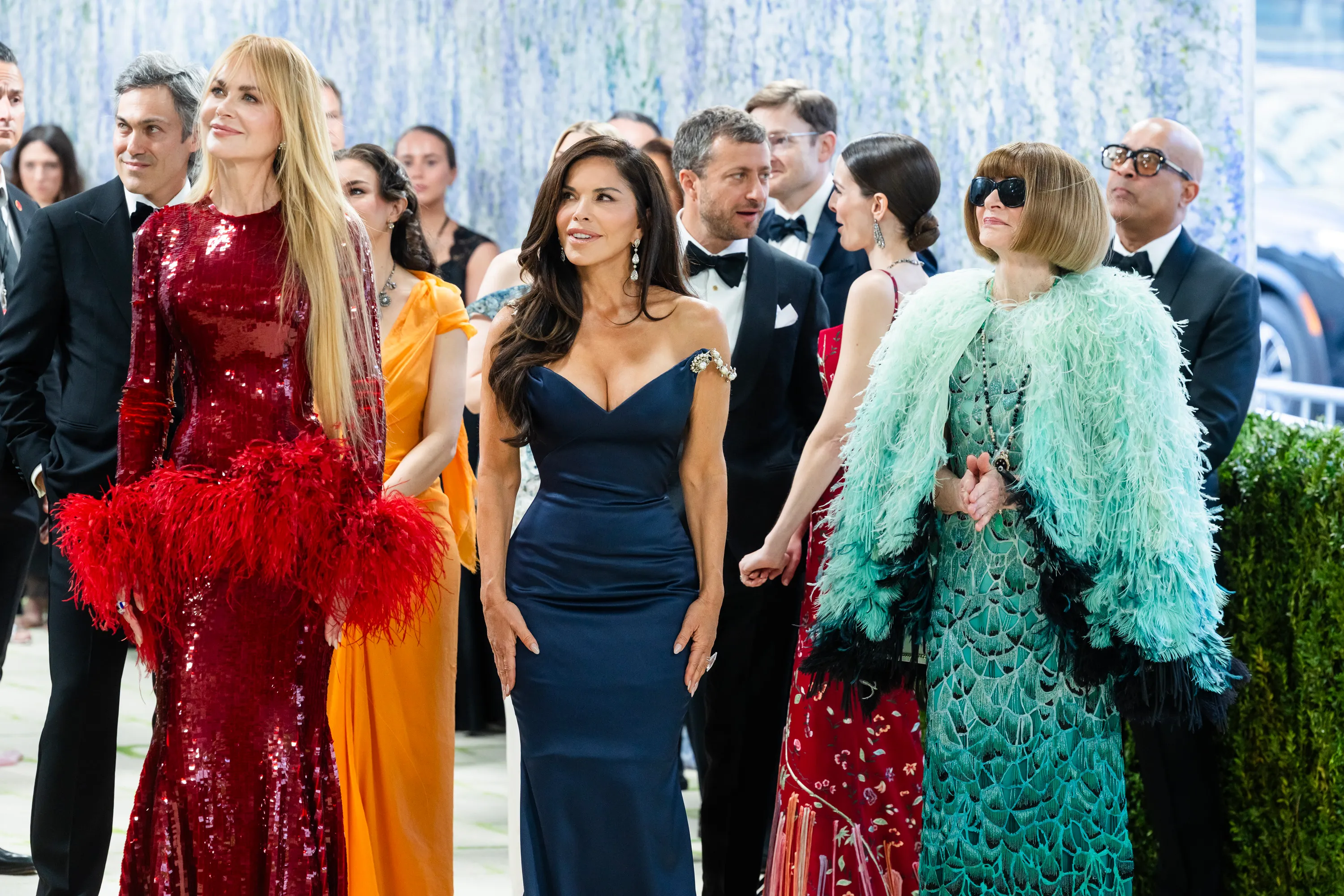 Nicole Kidman, Lauren Sánchez, and Anna Wintour at the Met Gala.