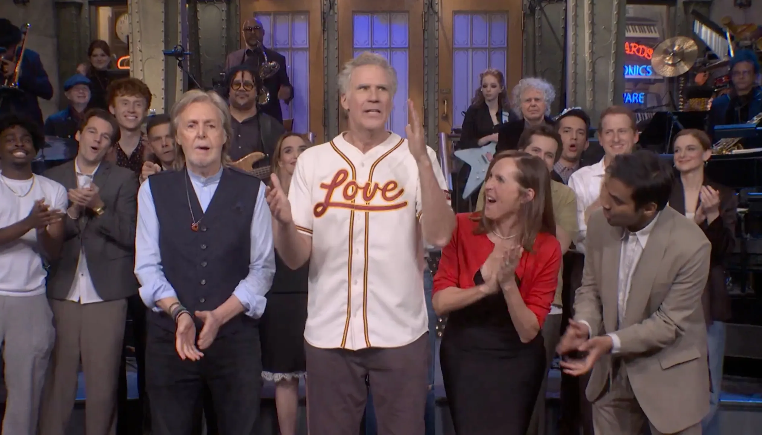Paul McCartney and Will Ferrell on 
