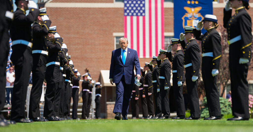 ‘Good Looking Men,’ the Iran War and Déjà Vu at Trump’s Coast Guard Speech