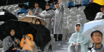 The South Koreans Cheering for a Visiting North Korean Soccer Team