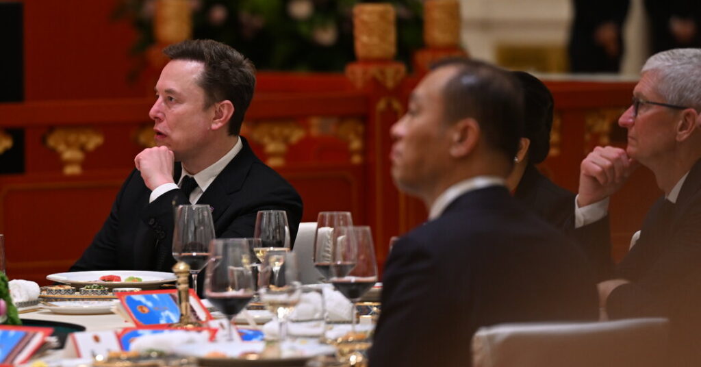 From Tesla to Visa, C.E.O.s on Trump’s China Trip Sought Relief