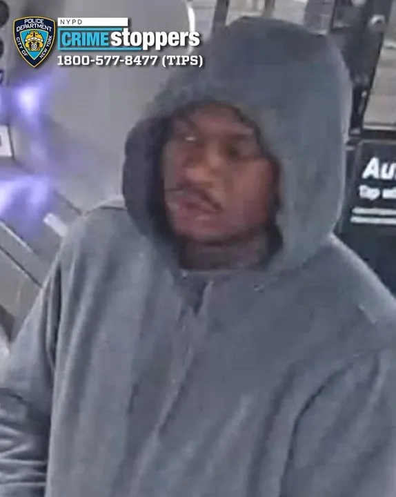Image of an unidentified individual sought in connection with a robbery at Hunts Point Avenue subway station and a McDonald's.