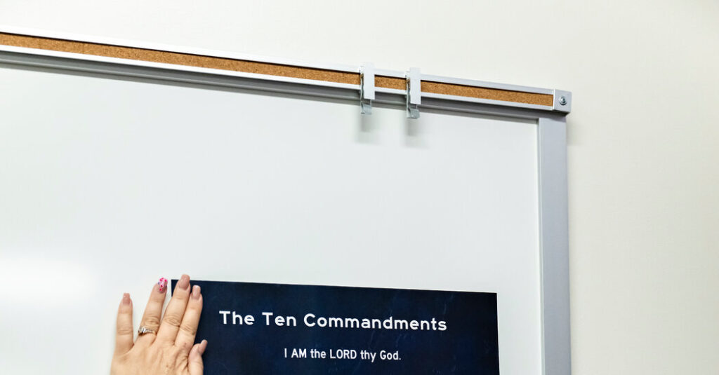 Posting the Ten Commandments in Classrooms