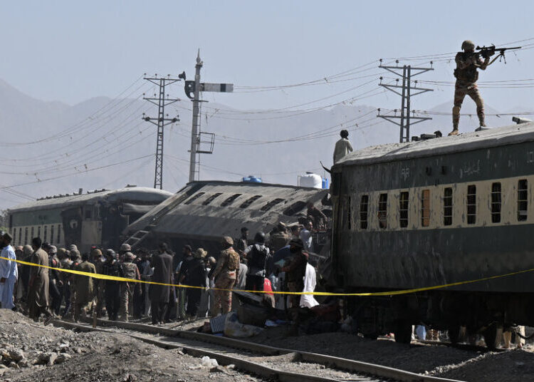 At Least 14 Killed in Bombing Attack That Derailed a Train in Pakistan
