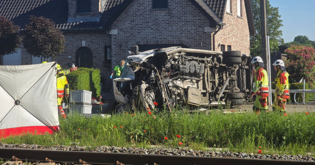 Minibus Transporting Schoolchildren Is Hit by Train in Belgium