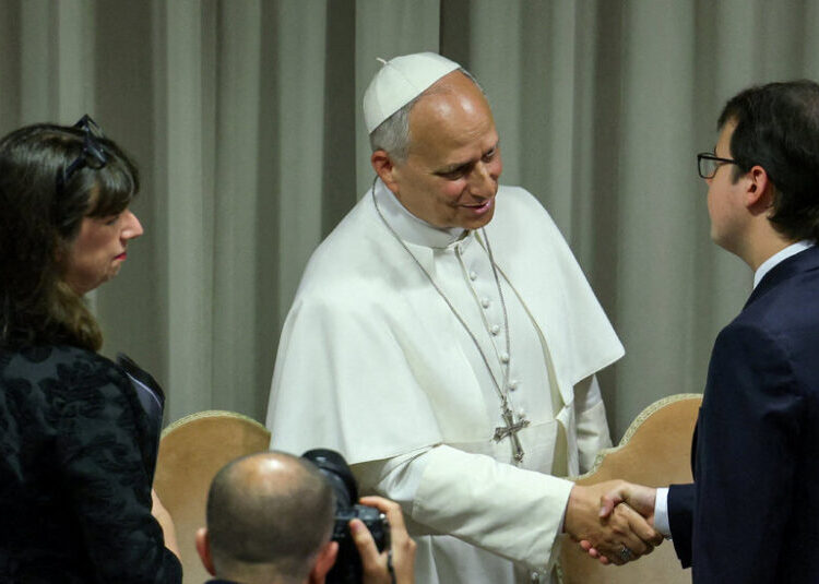 To Understand Pope Leo’s Efforts on A.I., Look at the Man Shaking His Hand