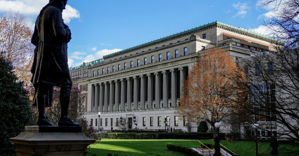 Columbia Demotes Official for Helping Epstein’s Girlfriend Enter Program
