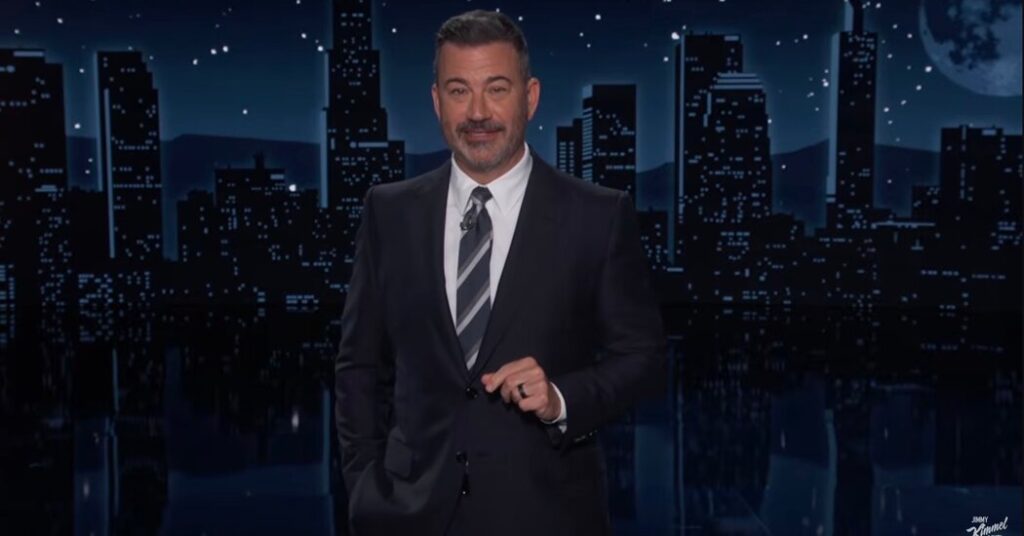 Jimmy Kimmel Finds Glee in President Trump’s Approval Rating