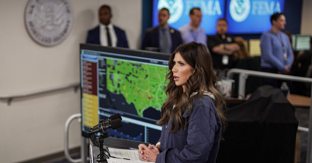 FEMA Is Reversing Job Cuts Made Under Kristi Noem
