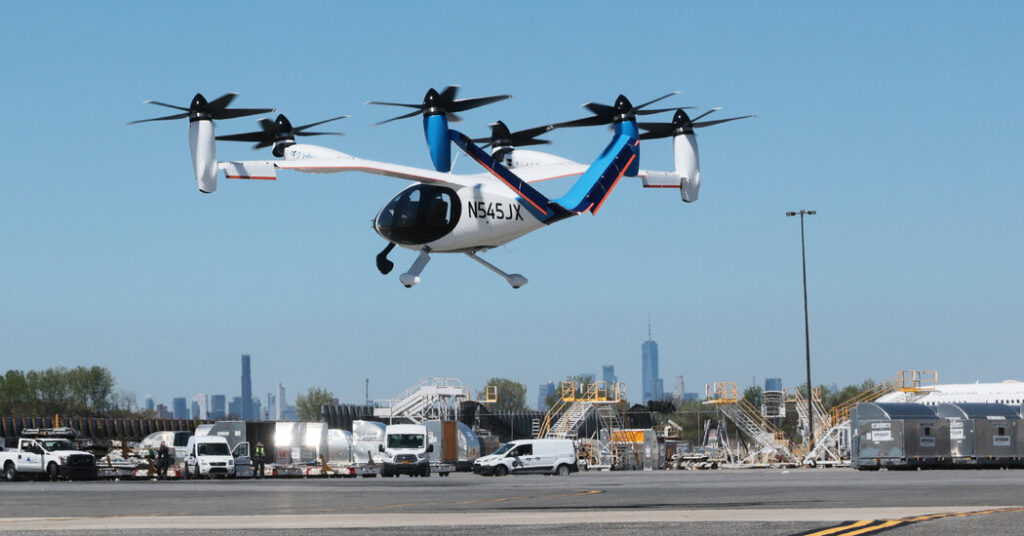 An Air Taxi Lands in Manhattan, but You Can’t Fly in It Yet