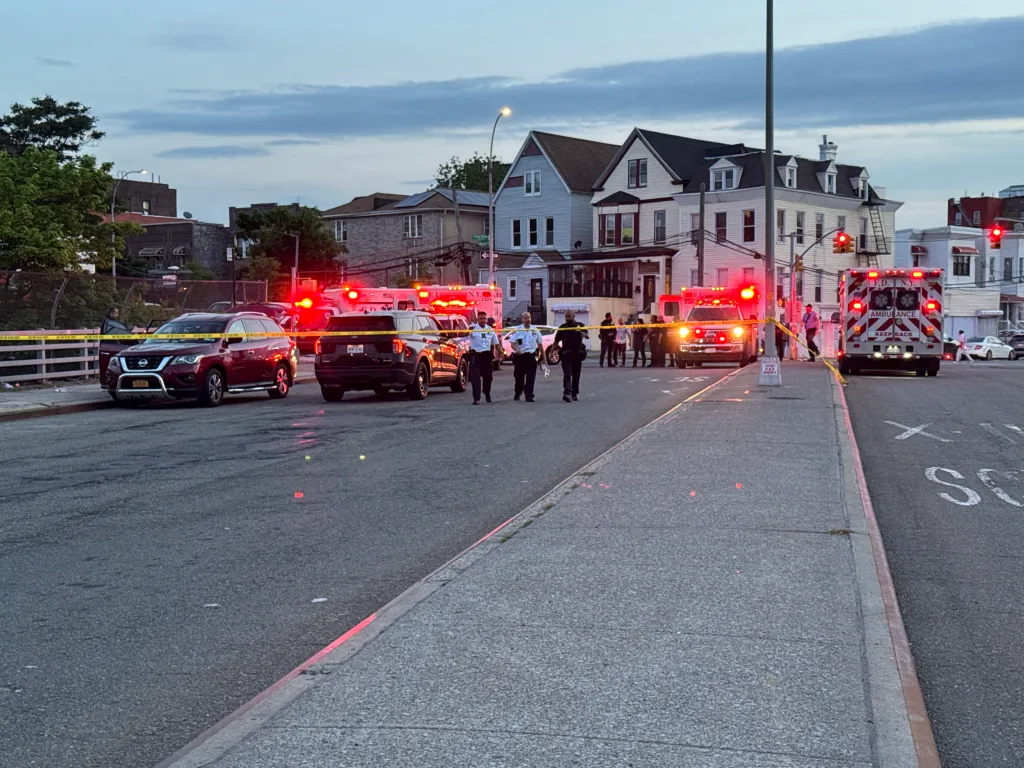 The mom, 33, was driving on the Cross Bronx Expressway near Beach Avenue around 7:45 p.m. Saturday when shots were fired, causing the glass to break, authorities said.