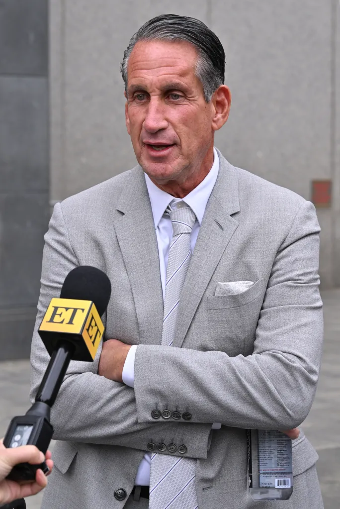 Justin Baldoni's attorney Bryan Freedman speaks to the media outside the Manhattan Federal Courthouse.