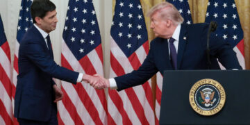 As inflation surges, Fed chief is sworn in by a president who wants rate cuts