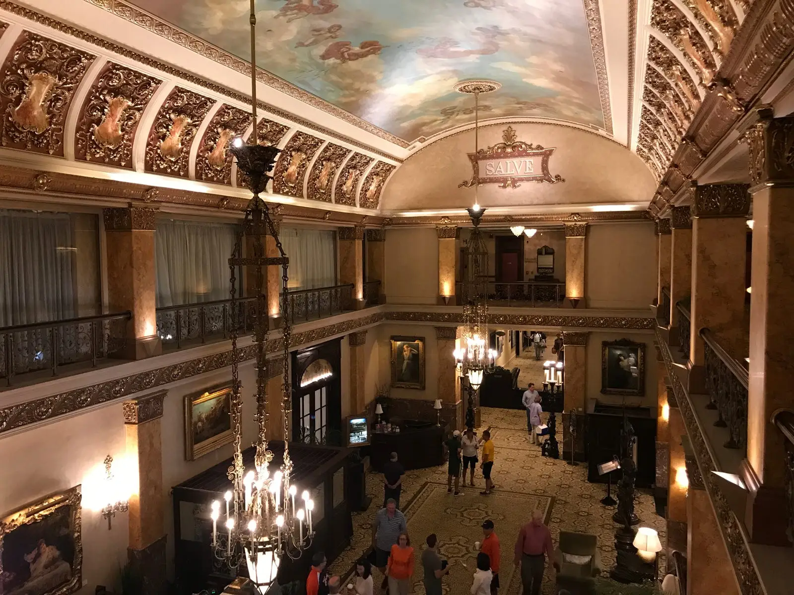 Pfister Hotel in downtown Milwaukee.