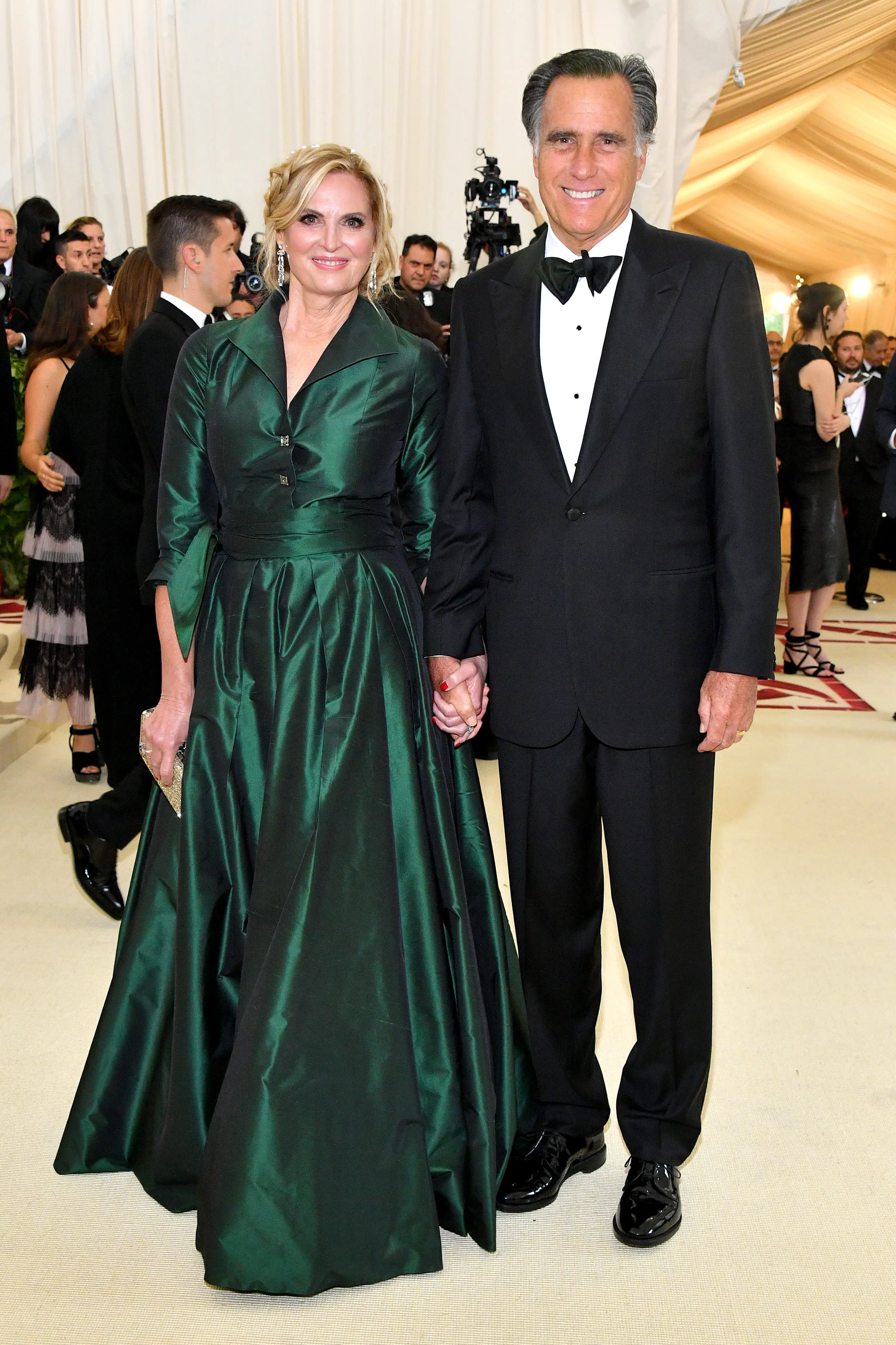 Mitt and Ann Romney attend the Met Gala in 2018.