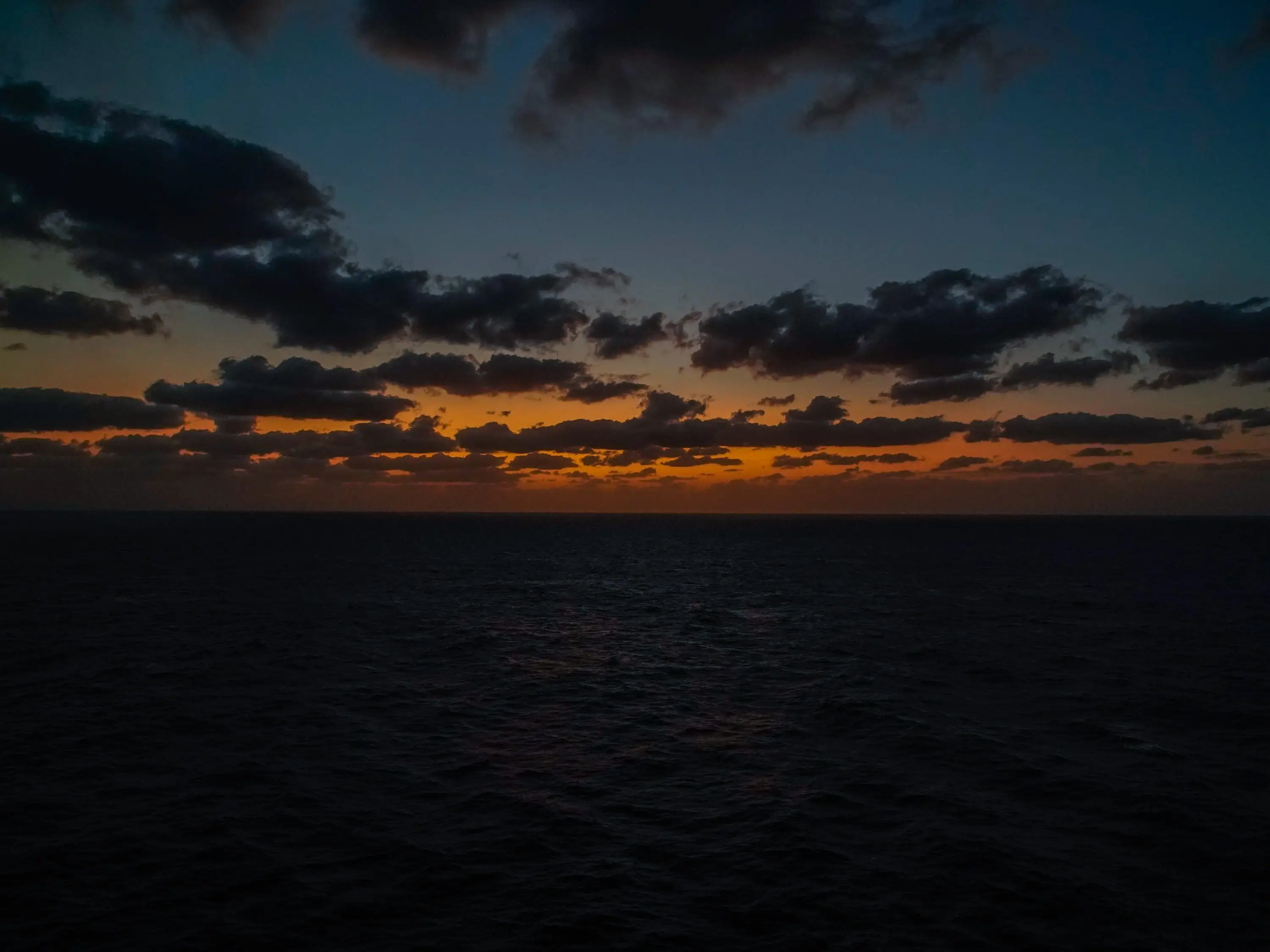 sunset from the largest cruise ship in the world