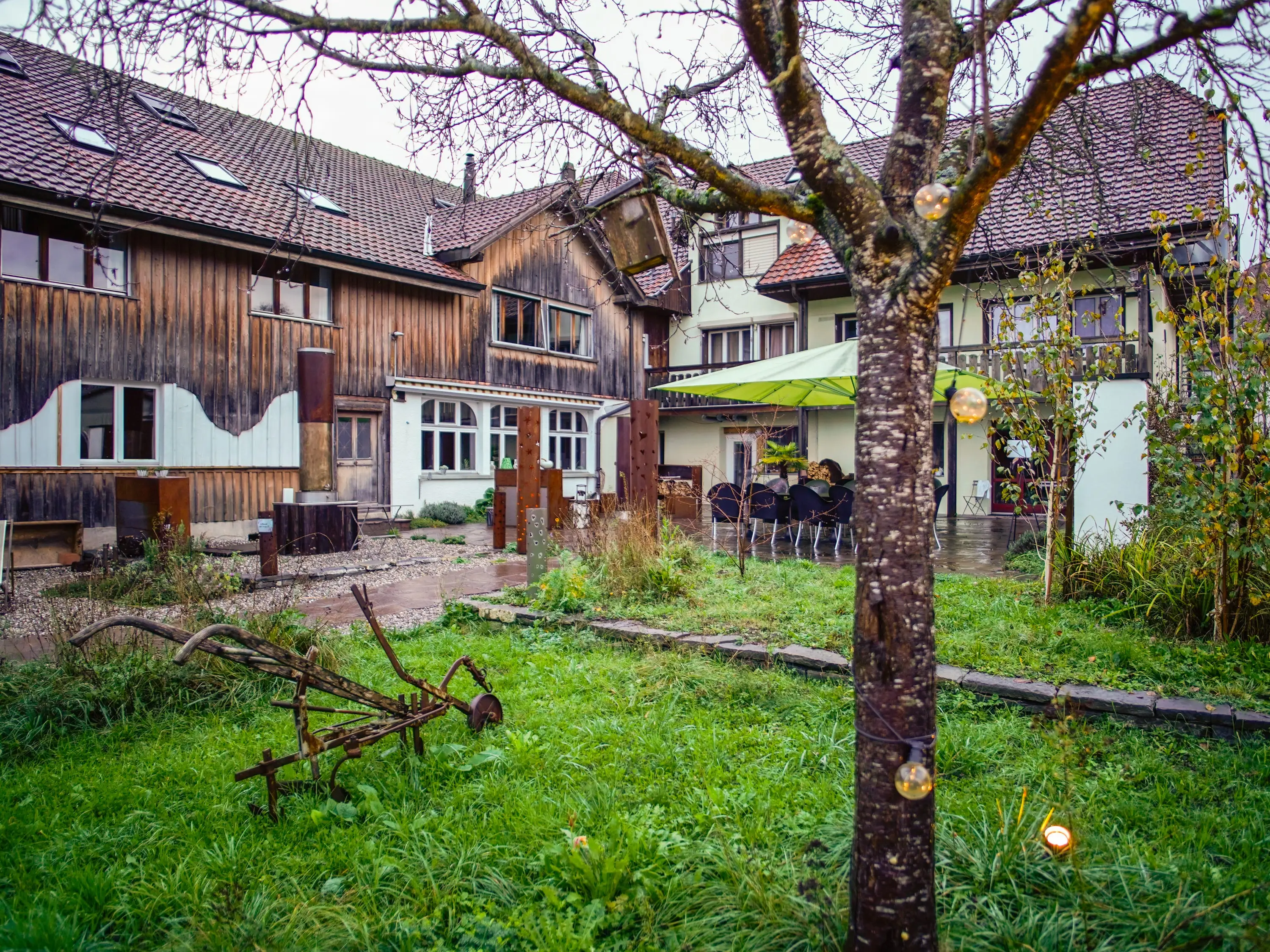 The house on the property.