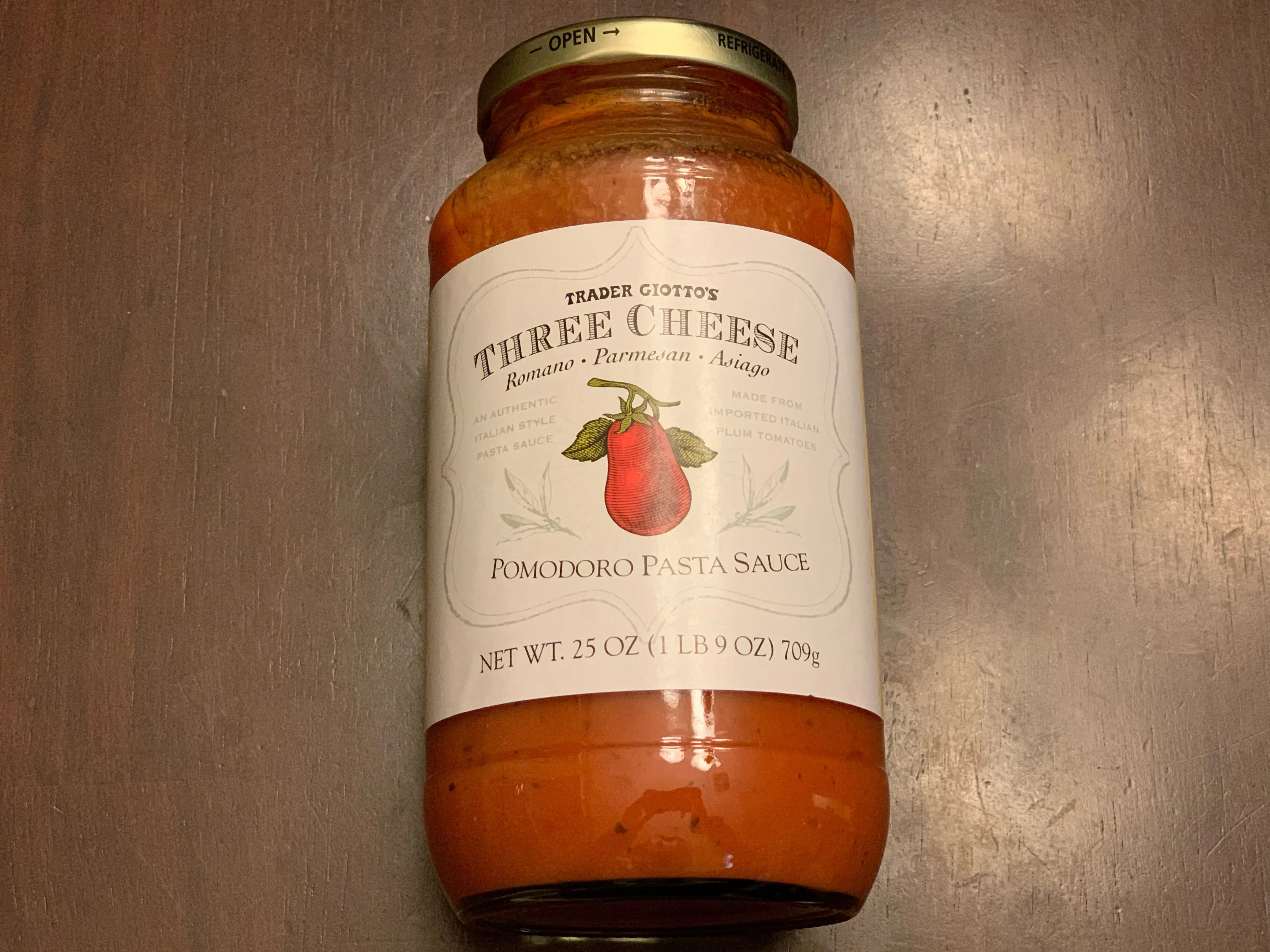 Trader Joe's three-cheese pomodoro sauce