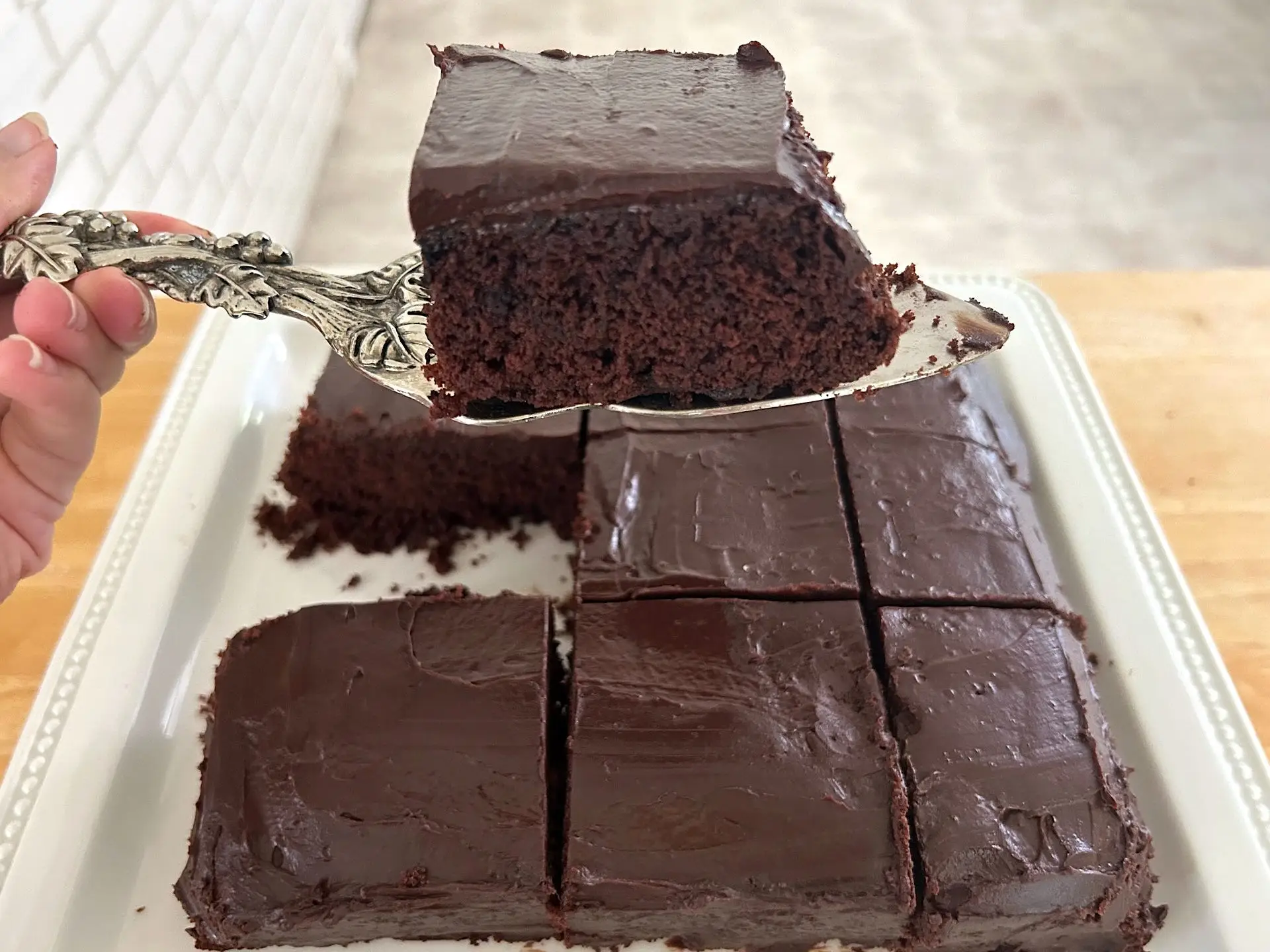 Ina Garten's chocolate cake with mocha frosting